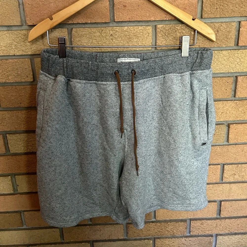 Billabong Men’s Comfy Fleece Shorts Size XL Heathered Gray Cotton/Polyester